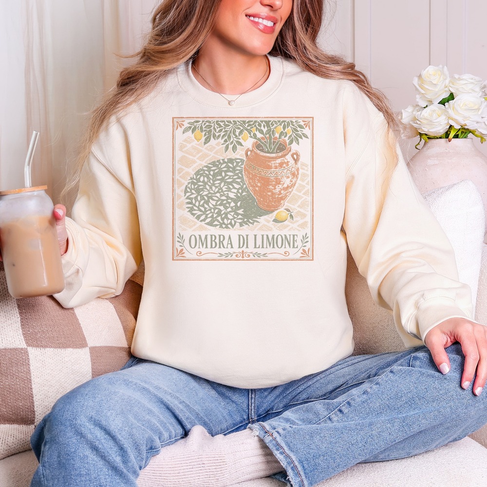 Ombra di Limone Lemon Tree Casting Shadows Sweatshirt